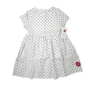 Smiling Button NWT American Dot Sunday Dress. Size 6
